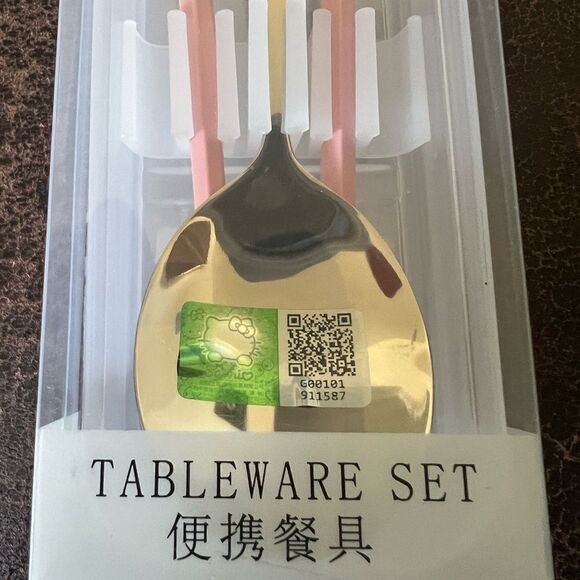 Sanrio Hello Kitty Spoin/Chopsticks Set - Picture 5 of 5